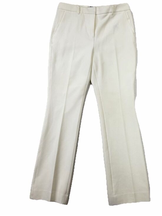 White House Black Market Pants - White House Black Market The Boot White Textured Flare Pants Size 4 Career